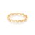ANEL SKINNY RING FOLHEADO A OURO FORMATO BLOCOS ROMMANEL 513018 - Imagem 2