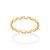ANEL SKINNY RING FOLHEADO A OURO FORMATO BLOCOS ROMMANEL 513018 - Imagem 1