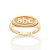 ANEL INFANTIL FOLHEADO A OURO ABC ROMMANEL 513023 - Imagem 1