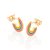 ARGOLA INFANTIL FOLHEADO A OURO ARCO IRIS. MED 1,1CM ROMMANEL 526724 - Imagem 1