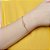 PULSEIRA INFANTIL FOLHEADO A OURO MARGARIDA. MED 16CM ROMMANEL 551741 - Imagem 3