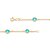 PULSEIRA FOLHEADO A OURO COM CRISTAIS COLORIDOS. MED 18/19CM ROMMANEL 551281 - Imagem 4