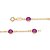 PULSEIRA FOLHEADO A OURO COM CRISTAIS COLORIDOS. MED 18/19CM ROMMANEL 551281 - Imagem 3