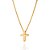 GARGANTILHA INFANTIL FOLHEADO A OURO COM PINGENTE CRUZ. MED 40CM ROMMANEL 531823 - Imagem 1