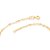 TORNOZELEIRA FOLHEADO A OURO FIO CINGAPURA COM BOLINHAS. MED 25CM ROMMANEL 551061 - Imagem 2