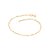 TORNOZELEIRA FOLHEADO A OURO FIO CINGAPURA COM BOLINHAS. MED 25CM ROMMANEL 551061 - Imagem 1