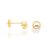 BRINCO INFANTIL FOLHEADO A OURO COM PÉROLA. MED 4MM ROMMANEL 524690 - Imagem 1