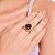 MAXI ANEL FOLHEADO A OURO COM CRISTAL FUMÊ ROMMANEL 512989 - Imagem 3