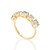 ANEL FOLHEADO A OURO COM CRISTAIS AZUL CLARO ROMMANEL 513038 - Imagem 1