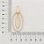 BRINCO FOLHEADO A OURO COM PÉROLAS. MED 6CM ROMMANEL ROMMANEL 526344 - Imagem 2