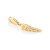 BERLOQUE FOLHEADO A OURO FORMATO DENTE. MED 3CM ROMMANEL 542412 - Imagem 1