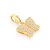 BERLOQUE FOLHEADO A OURO BORBOLETA CRAVEJADA. MED 2,3CM ROMMANEL 542410 - Imagem 1