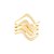 ANEL FOLHEADO A OURO COM DETALHES ONDULADOS ROMMANEL 510831 - Imagem 2