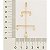 BRINCO MÓBILE FOLHEADO A OURO COM PÉROLAS. MED 6,9CM ROMMANEL 526762 - Imagem 3