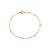 TORNOZELEIRA FOLHEADO A OURO COM BOLAS. MED 25CM ROMMANEL 551204 - Imagem 1