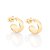 ARGOLA LISA FOLHEADO A OURO. MED 1,3CM ROMMANEL 526726 - Imagem 1