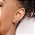 ARGOLA LISA FOLHEADO A OURO. MED 1,3CM ROMMANEL 526726 - Imagem 4
