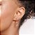 ARGOLA FOLHEADO A OURO COM CHAVE PENDURADA. MED 3CM ROMMANEL 526737 - Imagem 4