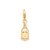 BERLOQUE CADEADO FOLHEADO A OURO. MED 2,7CM ROMMANEL 542439 - Imagem 1