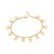 PULSEIRA FOLHEADO A OURO COM SÍMBOLOS DIVERSOS. MED 20CM ROMMANEL 551745 - Imagem 1