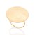 MAXI ANEL FOLHEADO A OURO FORMATO CIRCULAR COM ARO ESCOVADO ROMMANEL 513027 - Imagem 1
