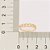 ANEL SKINNY FOLHEADO A OURO ARO CORRENTE ROMMANEL 513028 - Imagem 3
