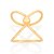 ANEL FOLHEADO A OURO ARO DUPLO ROMMANEL 513043 - Imagem 1