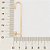 BRINCO EAR CLIMBER FOLHEADO A OURO. MED 5,9CM ROMMANEL 526709 - Imagem 3