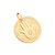 PINGENTE MEDALHA FOLHEADO A OURO MÃO DE FÁTIMA. MED 2,6CM ROMMANEL 542457 - Imagem 1