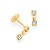 BRINCO INFANTIL FOLHEADO A OURO COM CRISTAIS COLORIDOS. MED 0,9MM ROMMANEL 520248 - Imagem 6