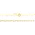 CORRENTE FOLHEADO A OURO ELOS CORAÇÕES. MED 50CM ROMMANEL 531472 - Imagem 2