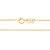 CORRENTE FOLHEADO A OURO FIO CADEADO. MED 50CM ROMMANEL 530432 - Imagem 2
