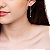BRINCO FOLHEADO A OURO FORMADO POR FIO COM CRISTAIS. MED 4,3CM ROMMANEL 523390 - Imagem 3