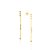 BRINCO FOLHEADO A OURO FORMADO POR FIO COM CRISTAIS. MED 4,3CM ROMMANEL 523390 - Imagem 2