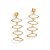 BRINCO NAVETES FOLHEADO A OURO. MED 3,7CM ROMMANEL 523430 - Imagem 1