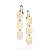 BRINCO OVAL FOLHEADO A OURO. MED 5,5CM ROMMANEL 523442 - Imagem 1