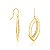 BRINCO NAVETE FOLHEADO A OURO COM CRISTAIS. MED 3,8CM ROMMANEL 523526 - Imagem 2