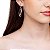 BRINCO NAVETE FOLHEADO A OURO COM CRISTAIS. MED 3,8CM ROMMANEL 523526 - Imagem 3