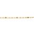PULSEIRA FOLHEADO A OURO FIO CINGAPURA COM BOLAS. MED 19CM ROMMANEL 551370 - Imagem 2