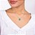 GARGANTILHA FOLHEADA A OURO COM CRISTAL RETANGULAR COLORIDO. MED 50CM ROMMANEL 531733 - Imagem 6