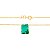 GARGANTILHA FOLHEADA A OURO COM CRISTAL RETANGULAR COLORIDO. MED 50CM ROMMANEL 531733 - Imagem 5