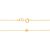 GARGANTILHA FOLHEADO A OURO BOLA DIAMANTADA. MED 42CM ROMMANEL 530484 - Imagem 2