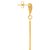 BRINCO FOLHEADO A OURO ZIRCÔNIAS COM PÉROLA. MED 4,5CM ROMMANEL 524303 - Imagem 3