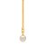 BRINCO FOLHEADO A OURO ZIRCÔNIAS COM PÉROLA. MED 4,5CM ROMMANEL 524303 - Imagem 2