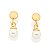 BRINCO INFANTIL FOLHEADO A OURO BASE COM PÉROLAS. MED 1,2CM ROMMANEL 520275 - Imagem 2