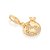 BERLOQUE FOLHEADO A OURO MAPA MUNDI. MED 2,6CM ROMMANEL 542411 - Imagem 1