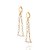 ARGOLA FOLHEADO A OURO COM CRISTAIS. MED 10,2CM ROMMANEL 526784 - Imagem 2