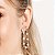 ARGOLA FOLHEADO A OURO COM CRISTAIS. MED 10,2CM ROMMANEL 526784 - Imagem 5