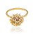 ANEL BUQUÊ DE FLORES FOLHEADO A OURO COM ZIRCÔNIAS ROMMANEL 512183 - Imagem 2