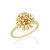 ANEL BUQUÊ DE FLORES FOLHEADO A OURO COM ZIRCÔNIAS ROMMANEL 512183 - Imagem 1